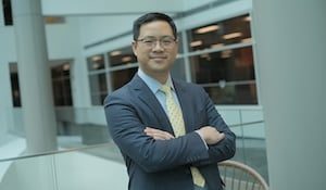 Executive posing for profile picture