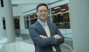 Executive posing for profile picture